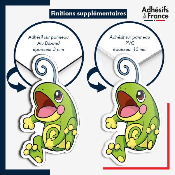 sticker sur plaque aluminium dibond ou panneau PVC Sticker Pokémon Tarpaud