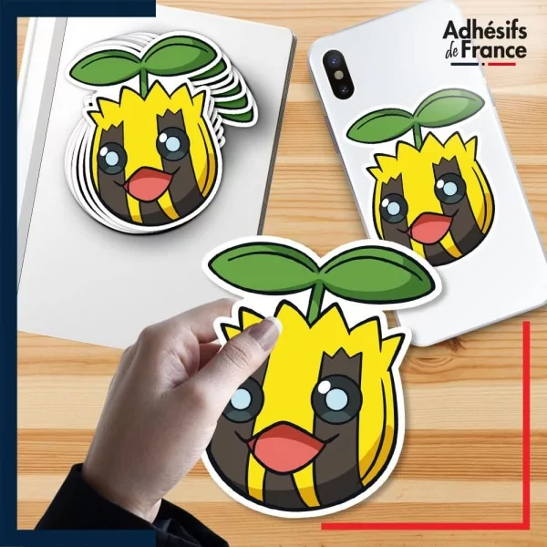 autocollant petit format Pokémon Tournegrin