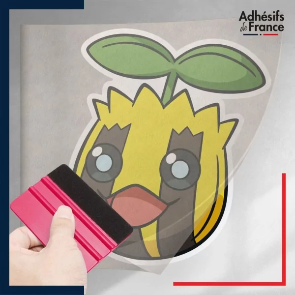 stickers sous film transfert Pokémon Tournegrin