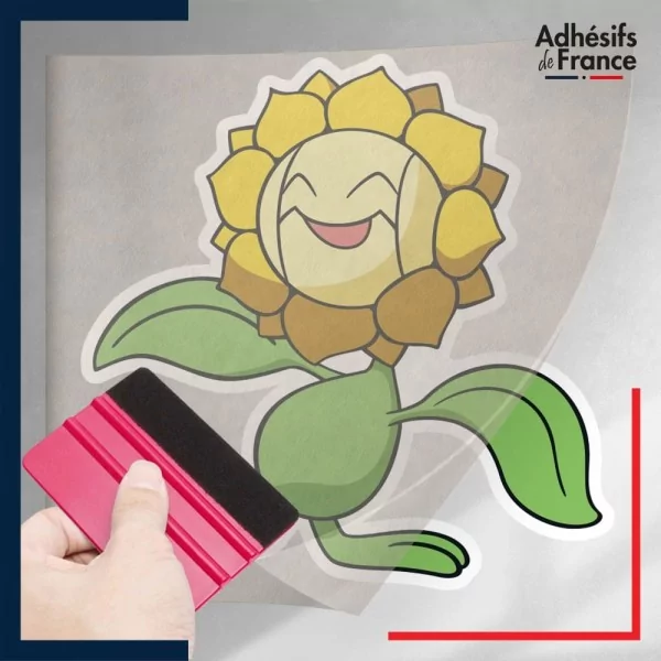 stickers sous film transfert Pokémon Heliatronc