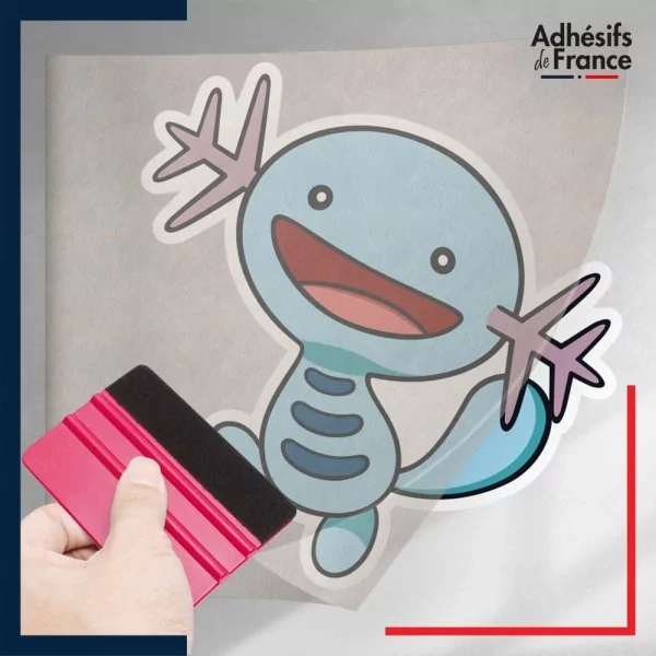 stickers sous film transfert Pokémon Axoloto