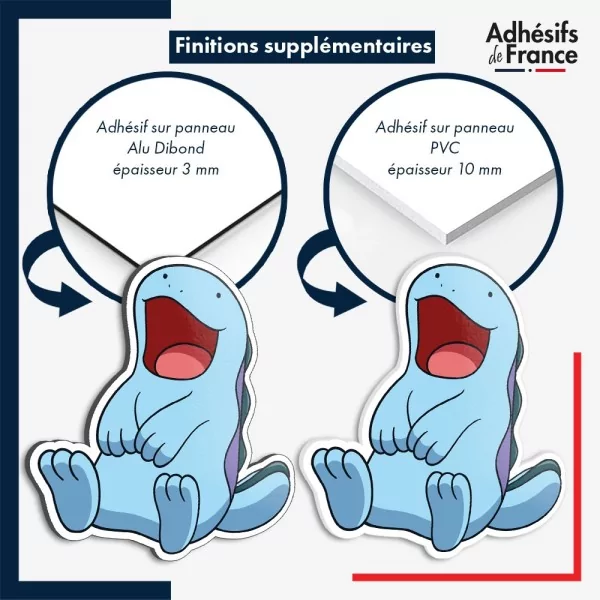 sticker sur plaque aluminium dibond ou panneau PVC Sticker Pokémon Maraiste