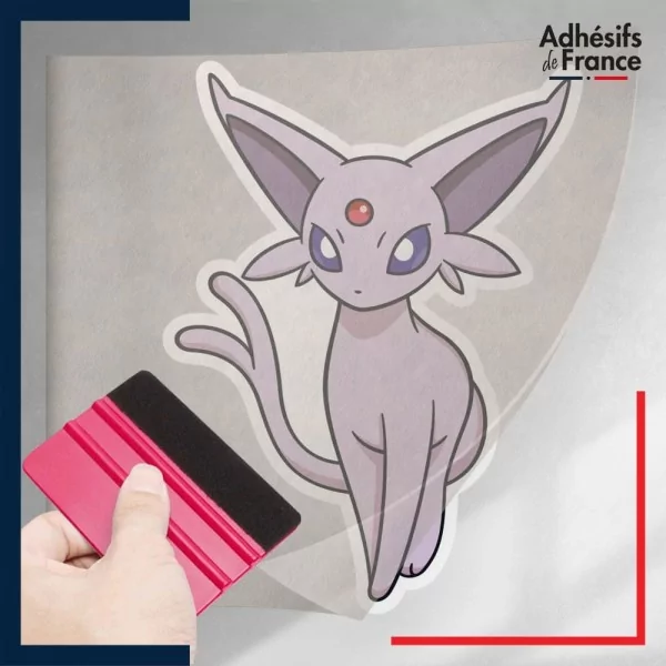 stickers sous film transfert Pokémon Mentali