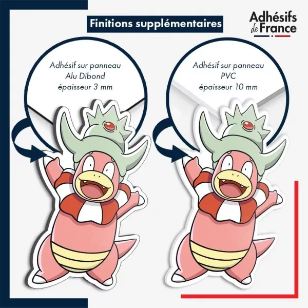sticker sur plaque aluminium dibond ou panneau PVC Sticker Pokémon Roigada