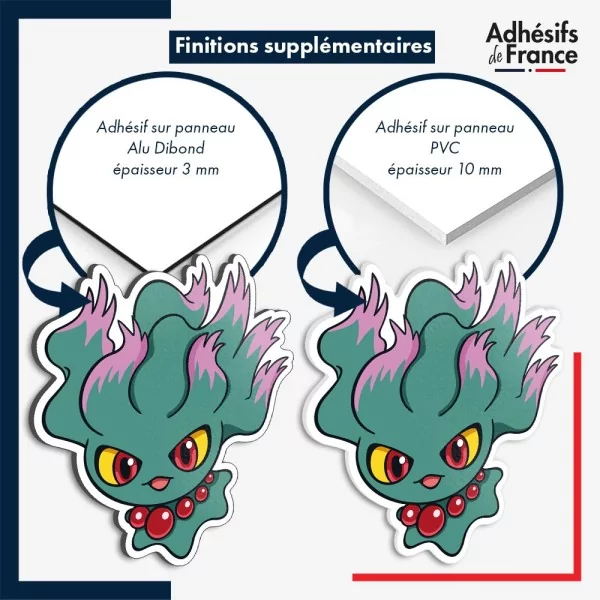 sticker sur plaque aluminium dibond ou panneau PVC Sticker Pokémon Feuforeve