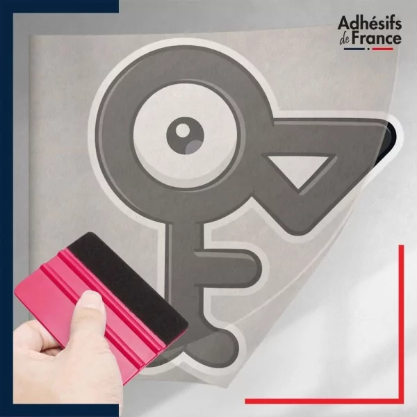 stickers sous film transfert Pokémon Zarbi