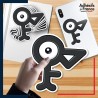 autocollant petit format Pokémon Zarbi