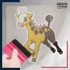 stickers sous film transfert Pokémon Girafarig