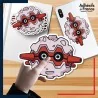 autocollant petit format Pokémon Foretress