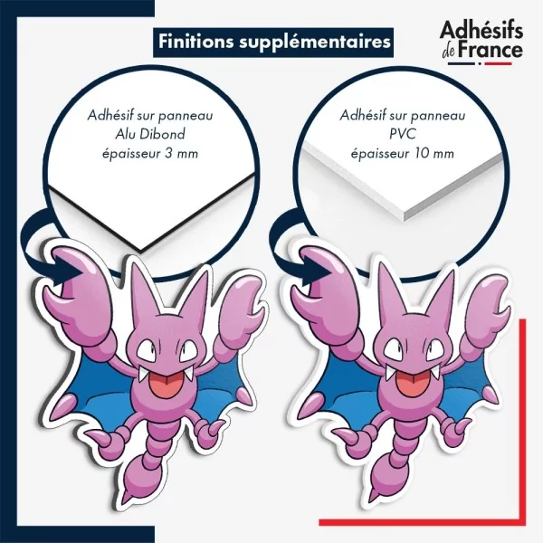 sticker sur plaque aluminium dibond ou panneau PVC Sticker Pokémon Scorplane