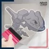 stickers sous film transfert Pokémon Steelix