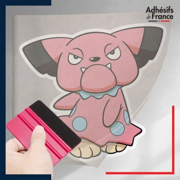 stickers sous film transfert Pokémon Snubbull