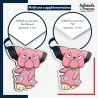 sticker sur plaque aluminium dibond ou panneau PVC Sticker Pokémon Snubbull