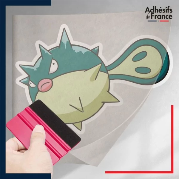 stickers sous film transfert Pokémon Qwilfish