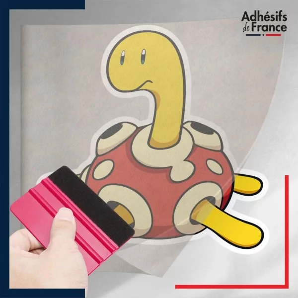 stickers sous film transfert Pokémon Caratroc