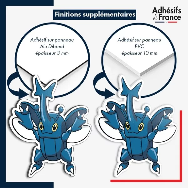 sticker sur plaque aluminium dibond ou panneau PVC Sticker Pokémon Scarhino