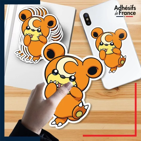 autocollant petit format Pokémon Teddiursa