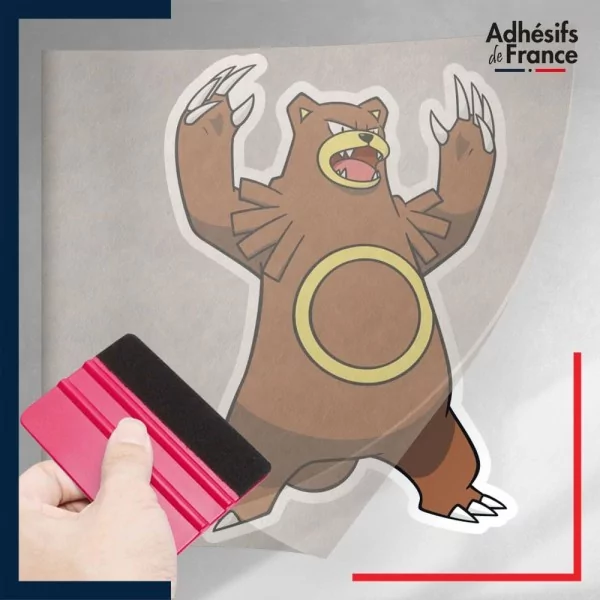 stickers sous film transfert Pokémon Ursaring