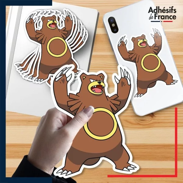 autocollant petit format Pokémon Ursaring