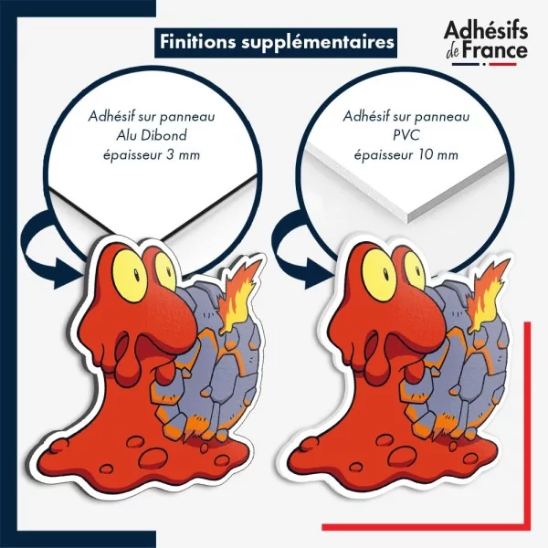 sticker sur plaque aluminium dibond ou panneau PVC Sticker Pokémon Volcaropod