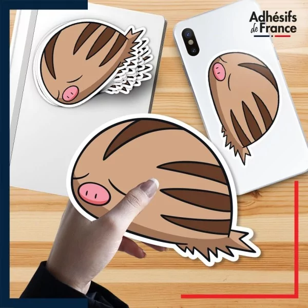 autocollant petit format Pokémon Marcacrin