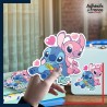 autocollant petit format Disney - Angel et Stitch amoureux
