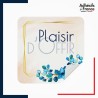 étiquette plaisir d'offrir - Motif floral