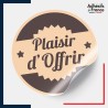 étiquette plaisir d'offrir - Motif étoile