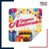 étiquette joyeux anniversaire - Motif festif