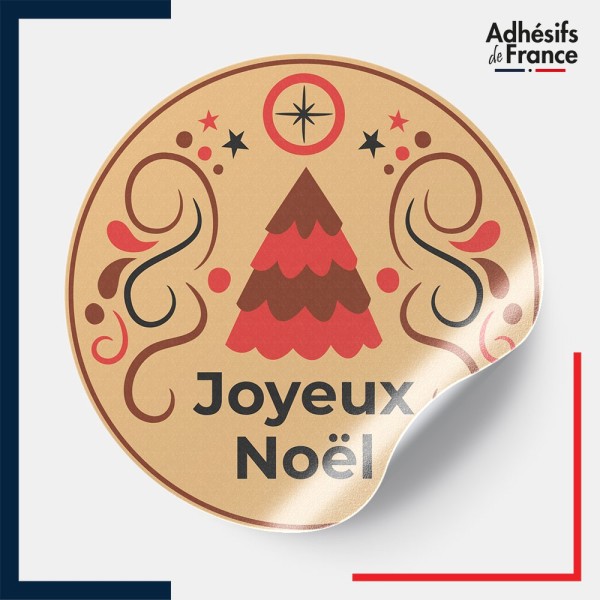 étiquette noël - Motif sapin