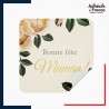 étiquette fêtes des mères - Motif nature florale