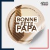 étiquette fête des pères - Motif cravate rayée