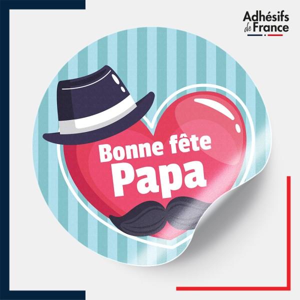 étiquette fête des pères - Motif papa love