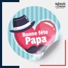 étiquette fête des pères - Motif papa love