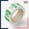 Rouleau d'étiquettes origine - Produit 100% naturel - Motif plante