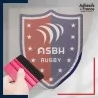 stickers sous film transfert logo rugby - ASBH - Association sportive de Béziers Hérault