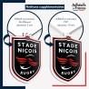 sticker sur plaque aluminium dibond ou panneau PVC logo rugby - Stade Niçois Rugby