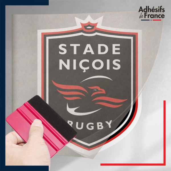 stickers sous film transfert logo rugby - Stade Niçois Rugby