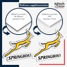 sticker sur plaque aluminium dibond ou panneau PVC logo rugby - Afrique du Sud - Springboks