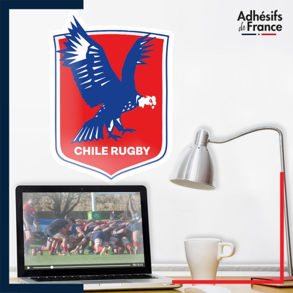 Adhésif grand format logo équipe du Chili - Chile Rugby - Los Cóndores (Les Condors)