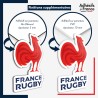 sticker sur plaque aluminium dibond ou panneau PVC logo rugby - XV de France - France Rugby - Les Bleus