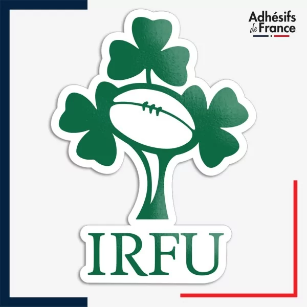 Sticker logo équipe d'Irlande - IRFU - Shamrock (Le XV du Trèfle)