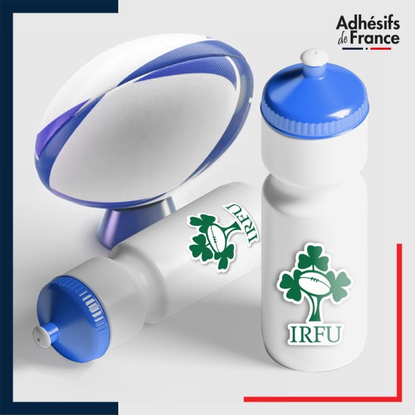 autocollant petit format logo équipe d'Irlande - IRFU - Shamrock (Le XV du Trèfle)