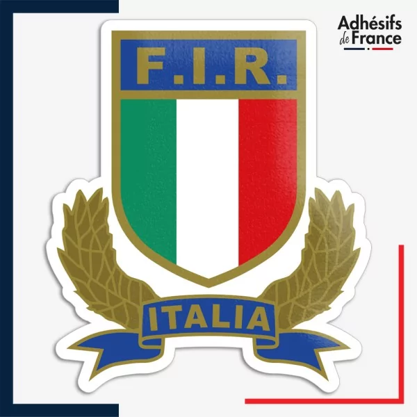 Sticker logo équipe d'Italie - FIR - Azzurri, Squadra Azzurra (L'équipe bleue)