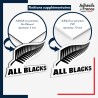 sticker sur plaque aluminium dibond ou panneau PVC logo rugby - Nouvelle-Zélande - All Blacks