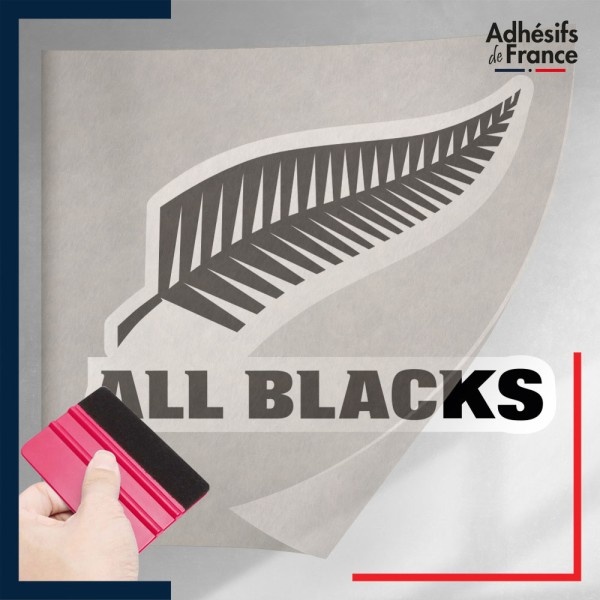 stickers sous film transfert logo équipe de Nouvelle-Zélande - All Blacks