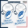 sticker sur plaque aluminium dibond ou panneau PVC logo rugby - Roumanie - Rugby România - Stejar (Les Chênes)