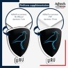 sticker sur plaque aluminium dibond ou panneau PVC logo rugby - Uruguay - Los Teros (Les Vanneau téro)