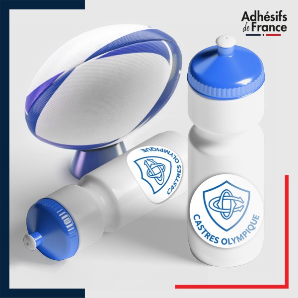 autocollant petit format logo rugby - Club Castres - Castres Olympique