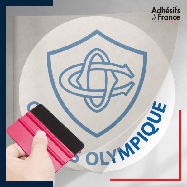 stickers sous film transfert logo rugby - Club Castres - Castres Olympique